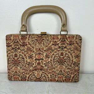 60s Tapestry Frame Handbag Vintage